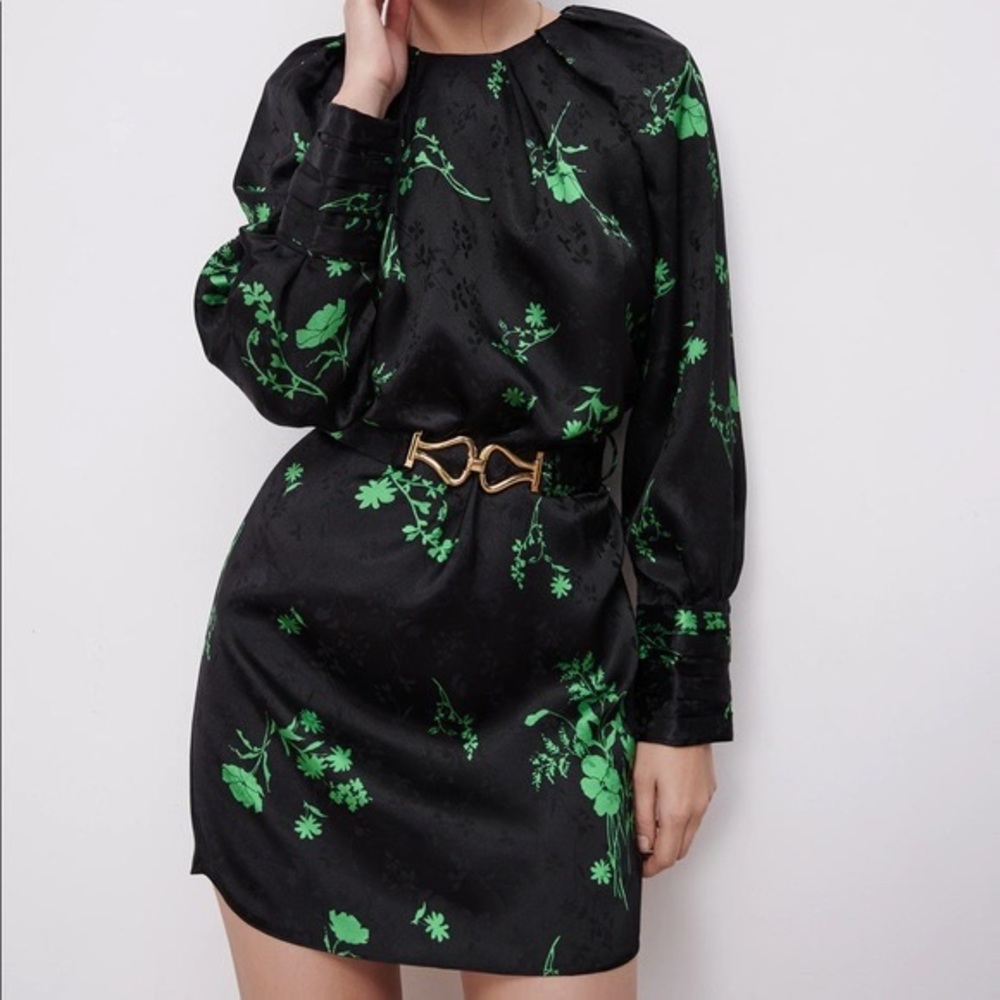 ZARA NWT Jacquard Mini Dress